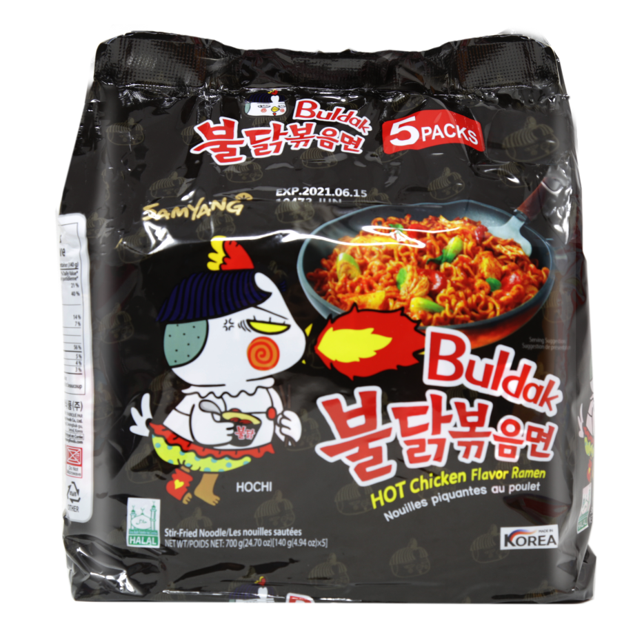 SAMYANG Buldak Hot Spicy Chicken Flavor Stir-Fried Ramen Noodles 40-PACK - CoCo Island Mart