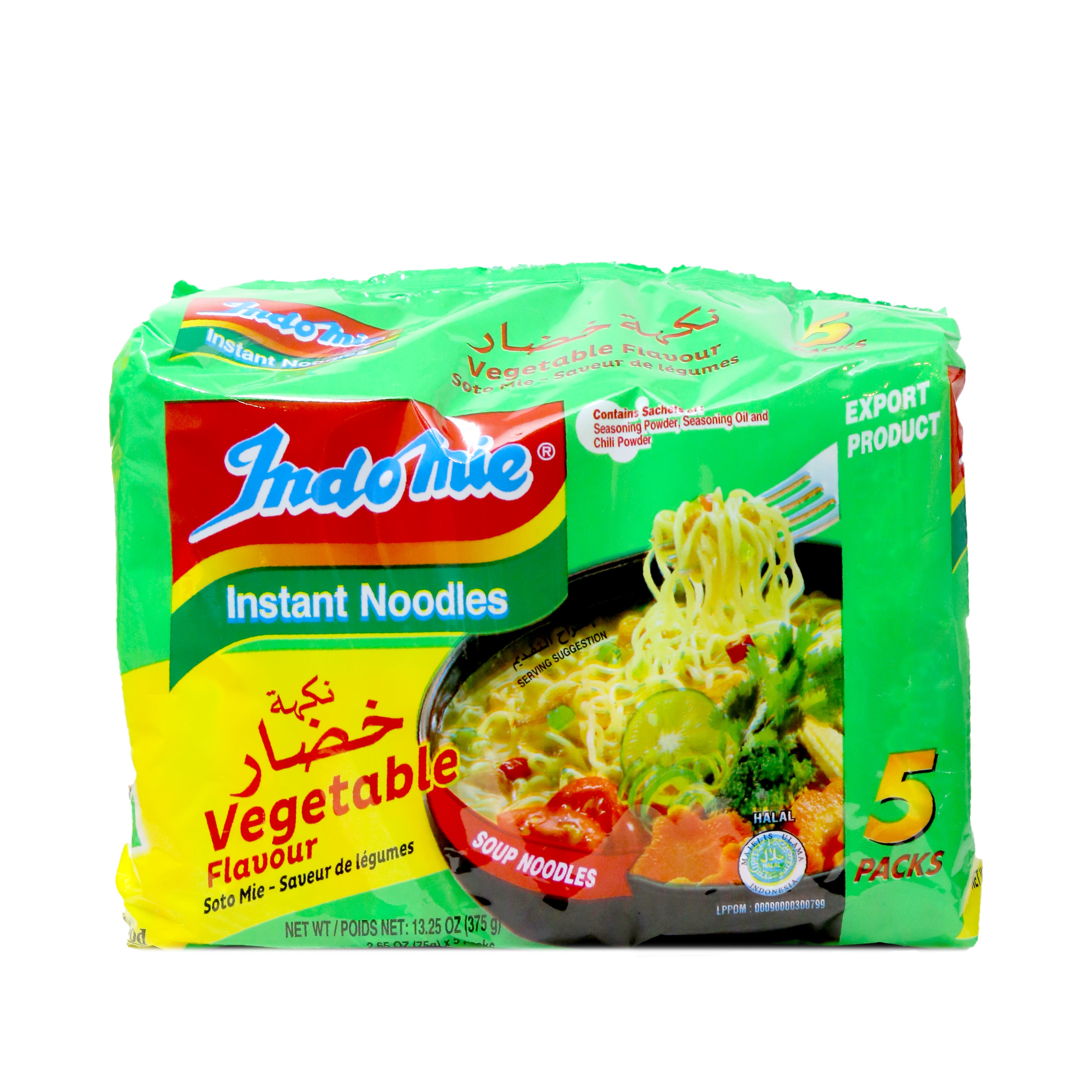 INDOMIE VEGETABLE NOODLE INSTANT 5-PACK