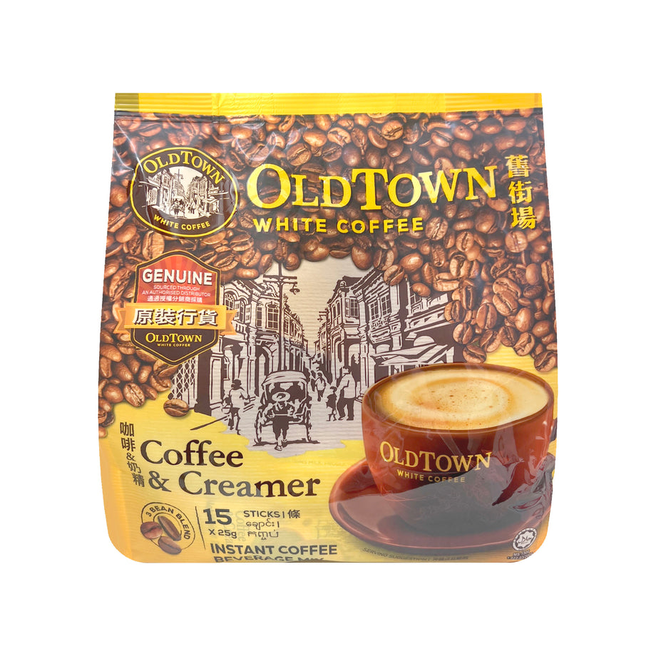 OLD TOWN 2in1 White Coffee Coffee & Creamer, 13.23oz (375g) (15