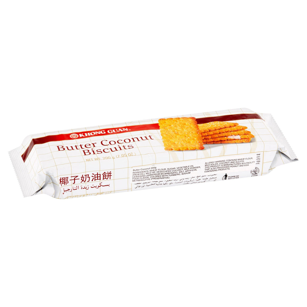 Khong Guan Butter Coconut Biscuits Crackers 7.05 Oz (200 g) - 椰子奶油饼 - CoCo Island Mart