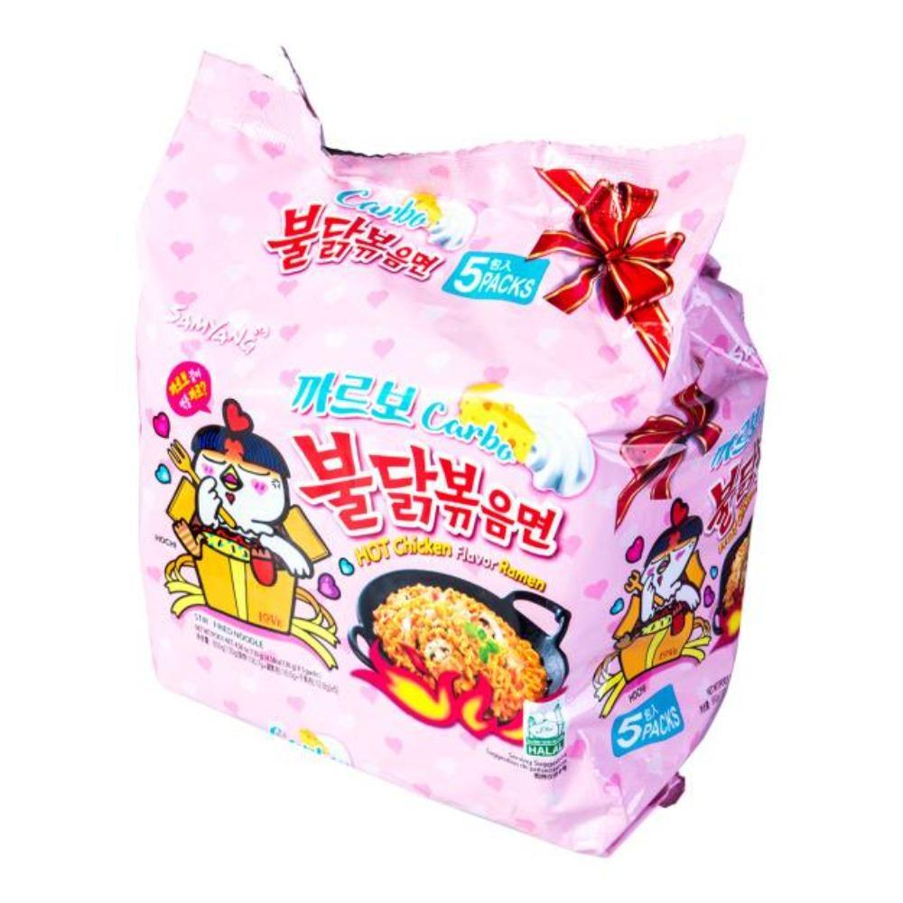 SAMYANG Buldak Carbonara Hot Chicken Flavor Ramen (Stir Fried Instant Noodle) 40PKS - CoCo Island Mart