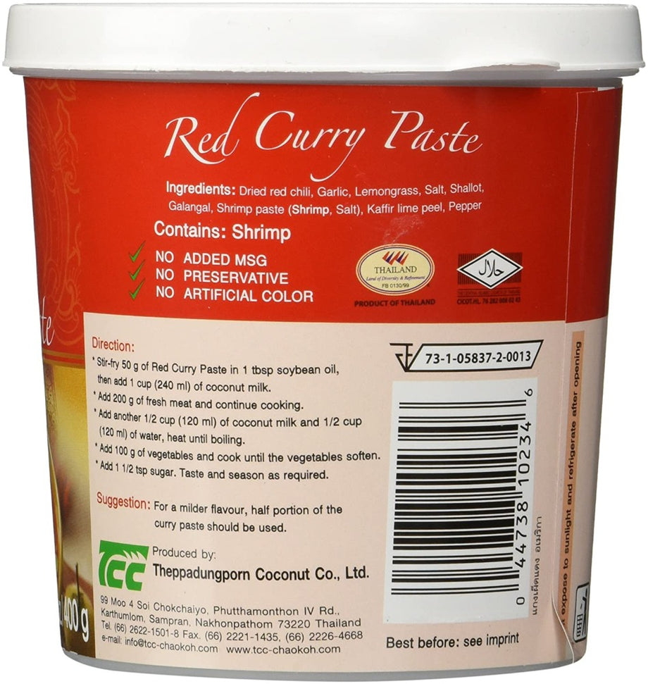 Mae Ploy Red Curry Paste 14 Oz (400 g) – CoCo Island Mart
