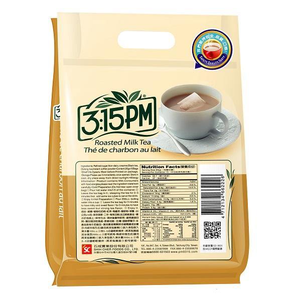 3:15PM Instant Roasted Milk Tea 15 sachets 10.58 Oz (300 g) - 3点一刻经典炭烧奶茶 - CoCo Island Mart