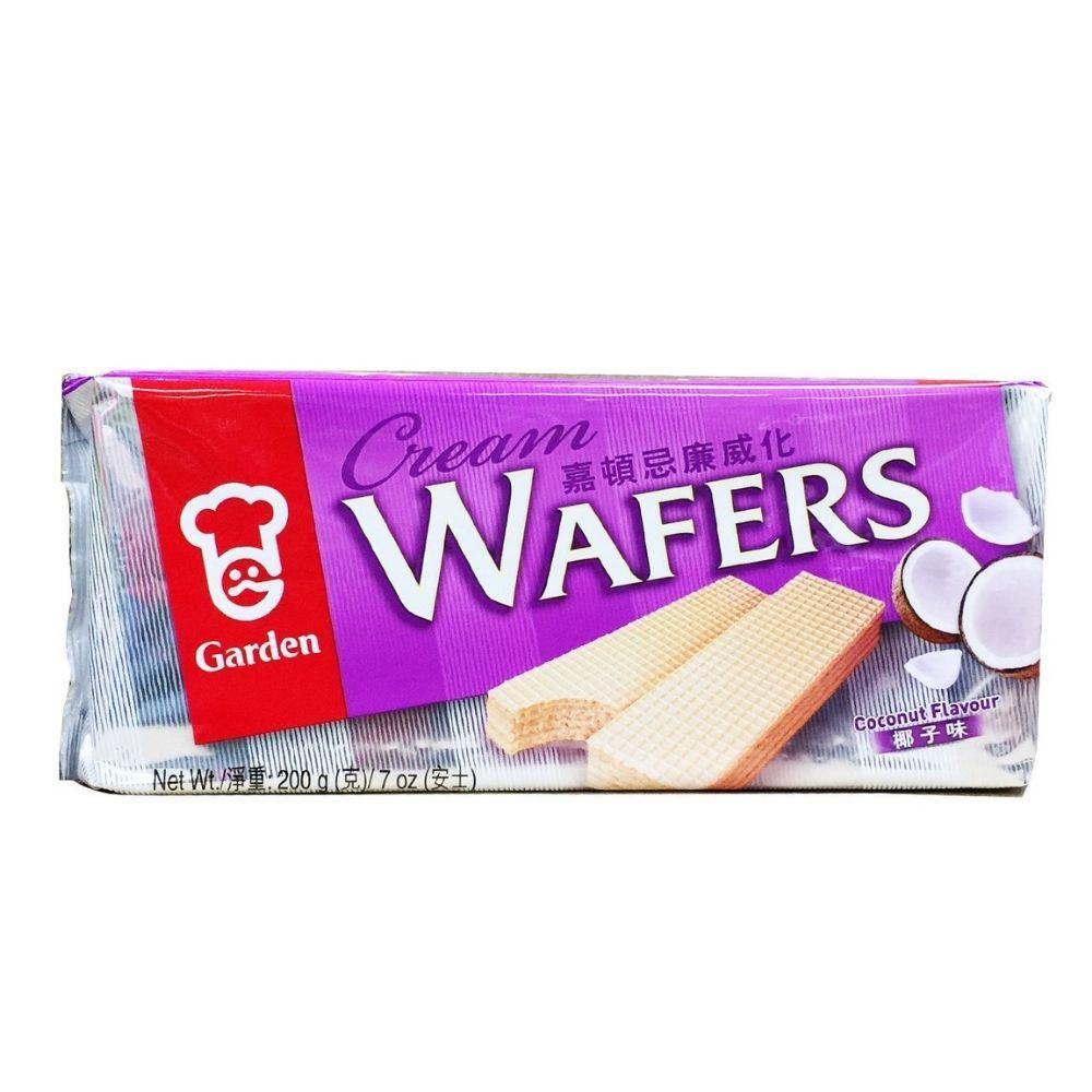 Garden Cream Wafers Coconut Flavour 7 Oz (200 g) - 香港GARDEN嘉顿忌廉威化 椰子味 - CoCo Island Mart