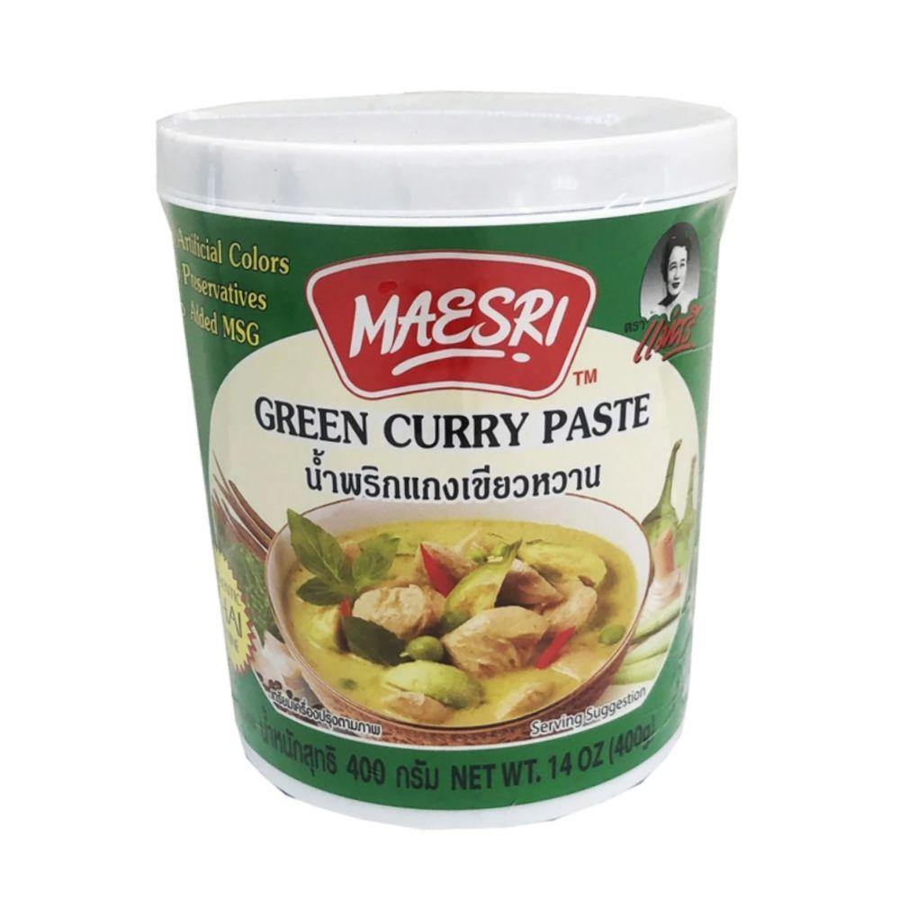 Maesri Green Curry Paste can 14 Oz (400 g) - CoCo Island Mart