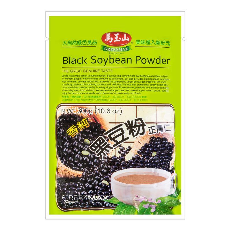 GreenMax Black Soybean Powder 10.6 Oz (300 g) - 马玉山 香纯 黑豆粉 正青仁 300克 - CoCo Island Mart