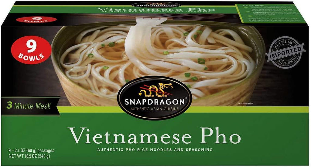 SnapDragon Vietnamese Pho 9-BOWLS 18.9 Oz (540 g) - CoCo Island Mart