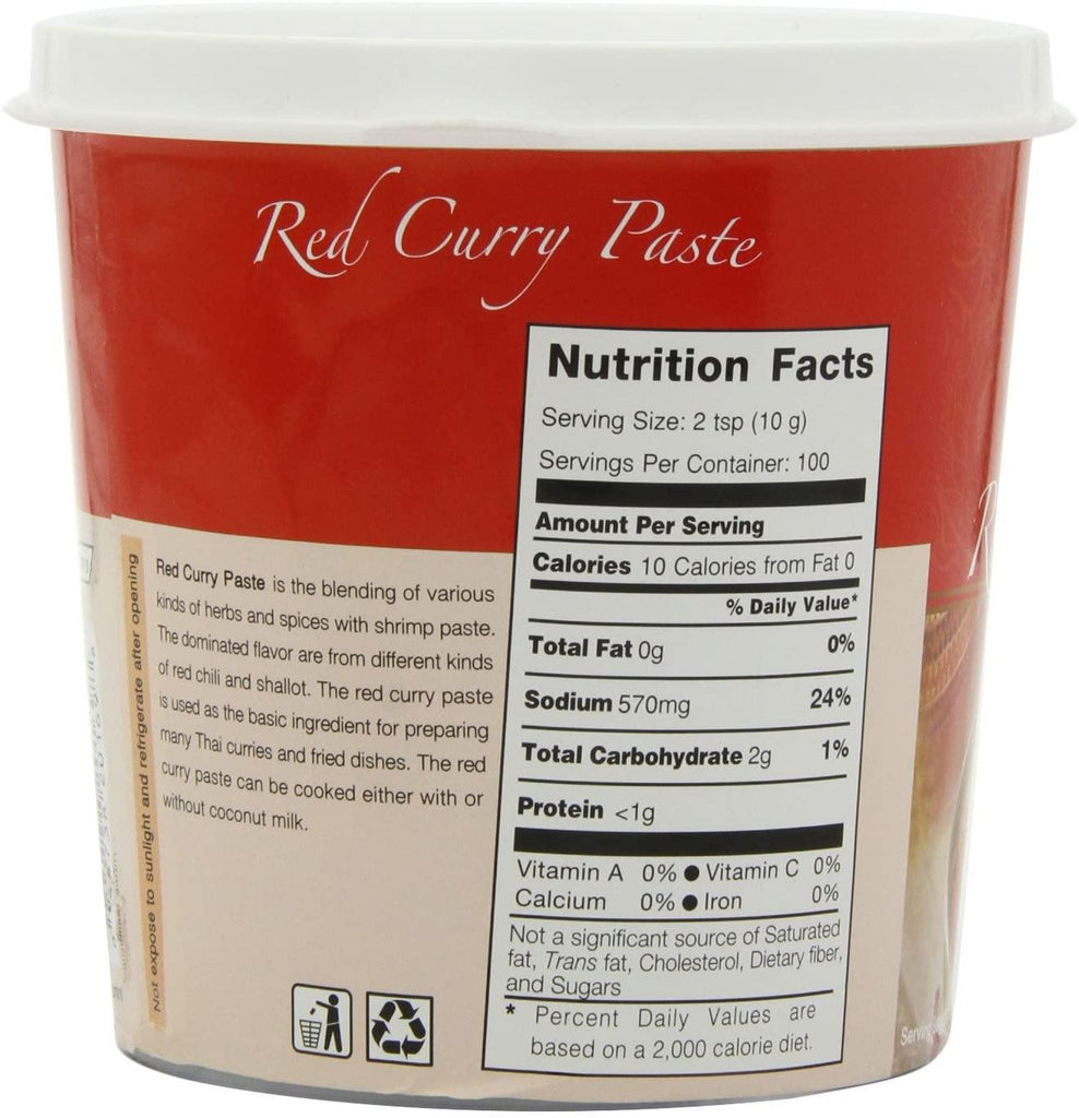 Mae Ploy Red Curry Paste 2LB 3 Oz (1000 g) - CoCo Island Mart