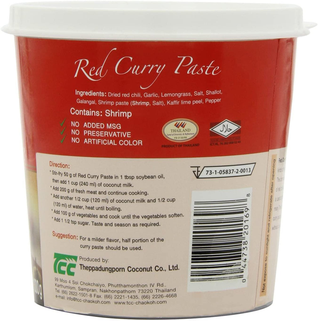 Mae Ploy Red Curry Paste 2LB 3 Oz (1000 g) - CoCo Island Mart