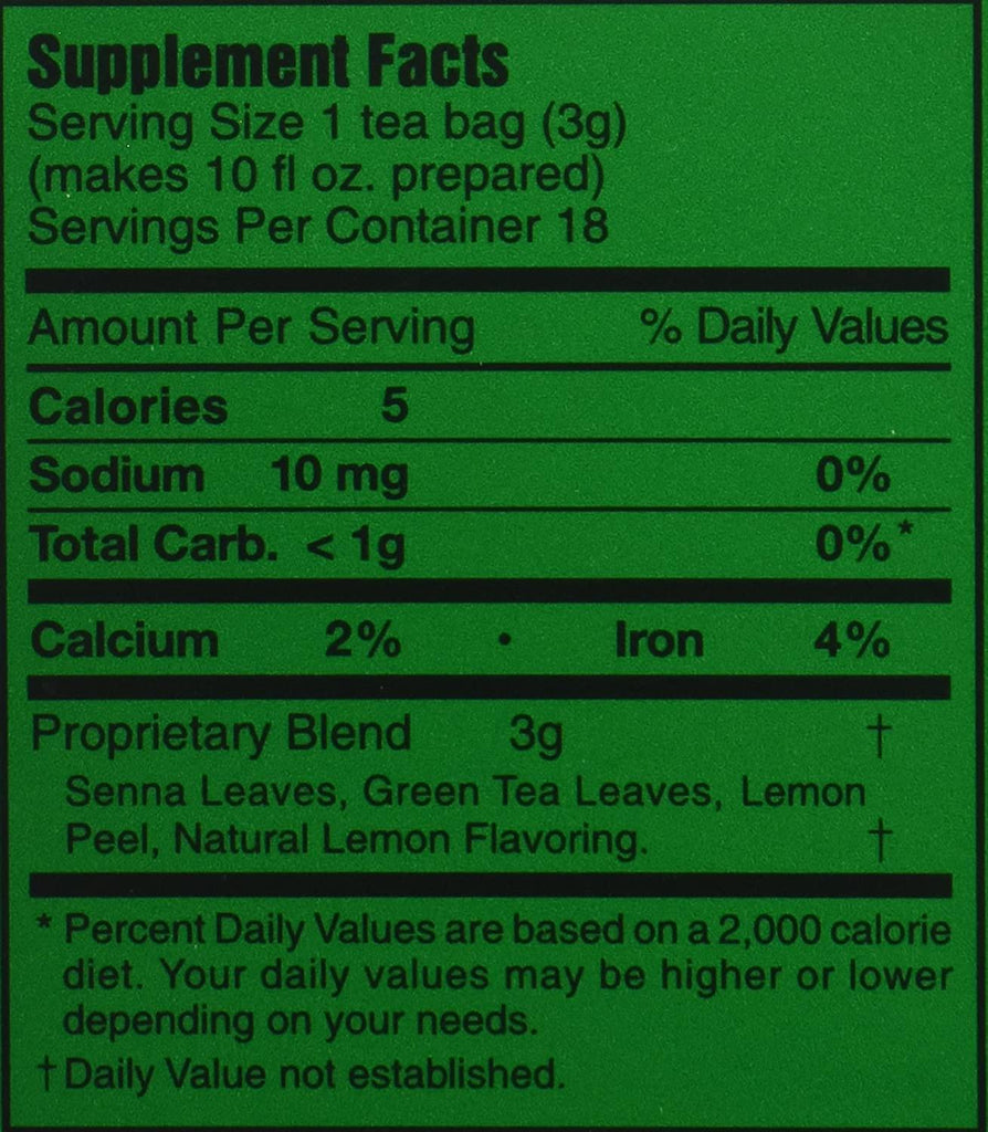 3 BALLERINA Herbal Tea Dieters Drink Extra Strength Lemon Flavor 18 Tea Bags 1.88 Oz (53.88 g) - CoCo Island Mart