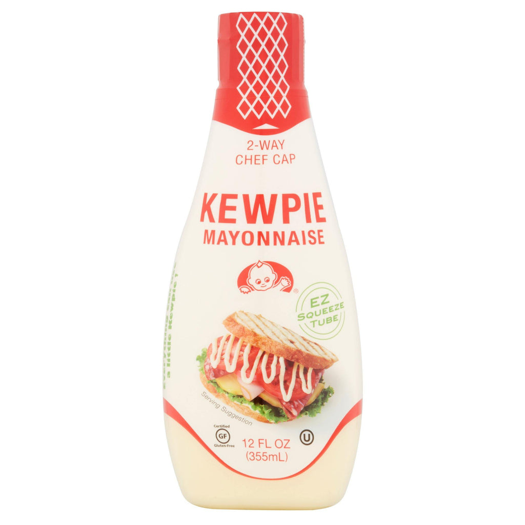 Kewpie Mayonnaise 2- Way Chef Cap 12 FL Oz (355 mL) - 日本KEWPIE丘比 美乃滋蛋黄酱 355 mL - CoCo Island Mart