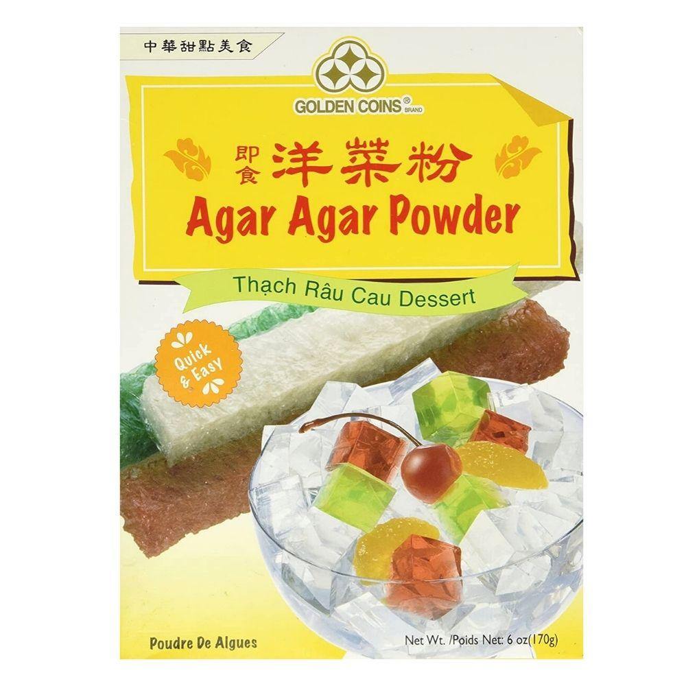 Golden Coins Brand Agar Agar Powder 6 Oz (170 g) - 美国金币 即食洋菜粉 170 g - CoCo Island Mart