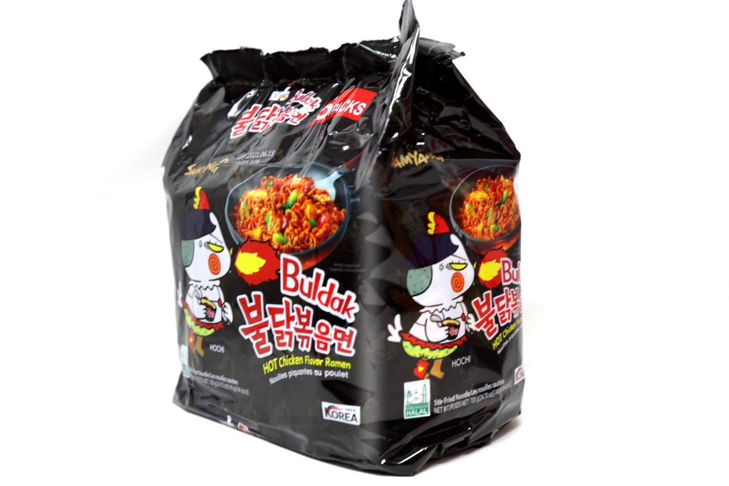 Samyang Hot Chicken Buldak Corn Flavor Ramen Korean Spicy Ramen (Pack of 5)