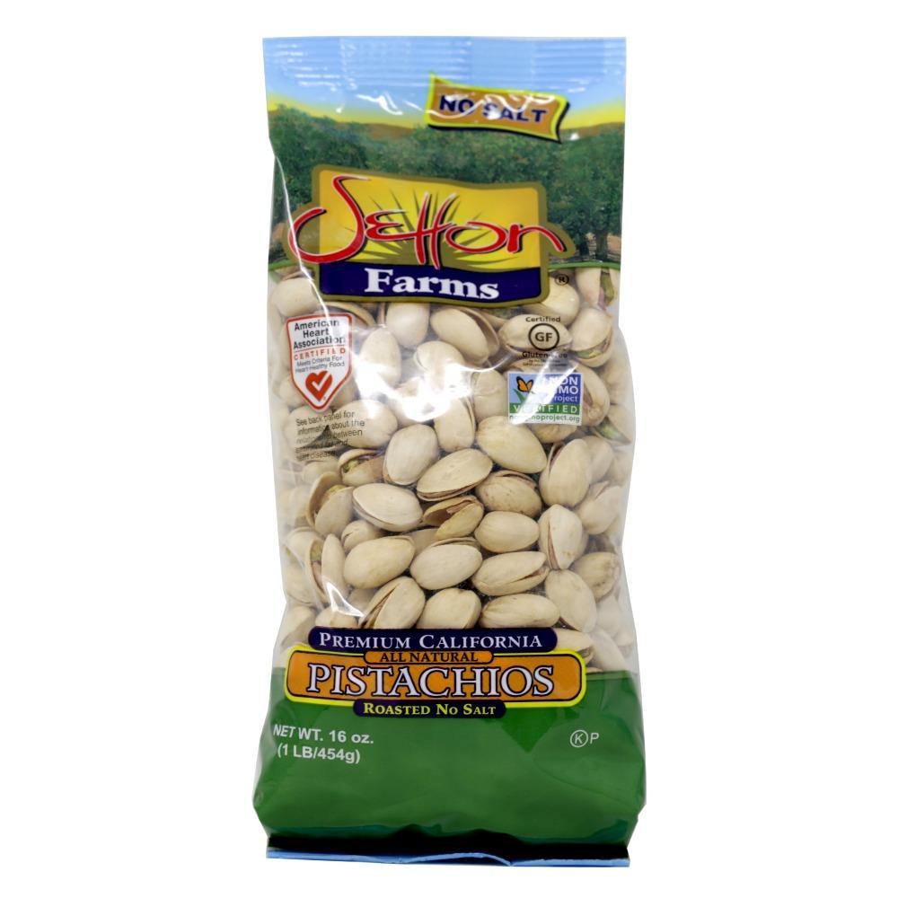 Setton Farms Dry Roasted No Salt Pistachios 16 Oz (454 g) - CoCo Island Mart