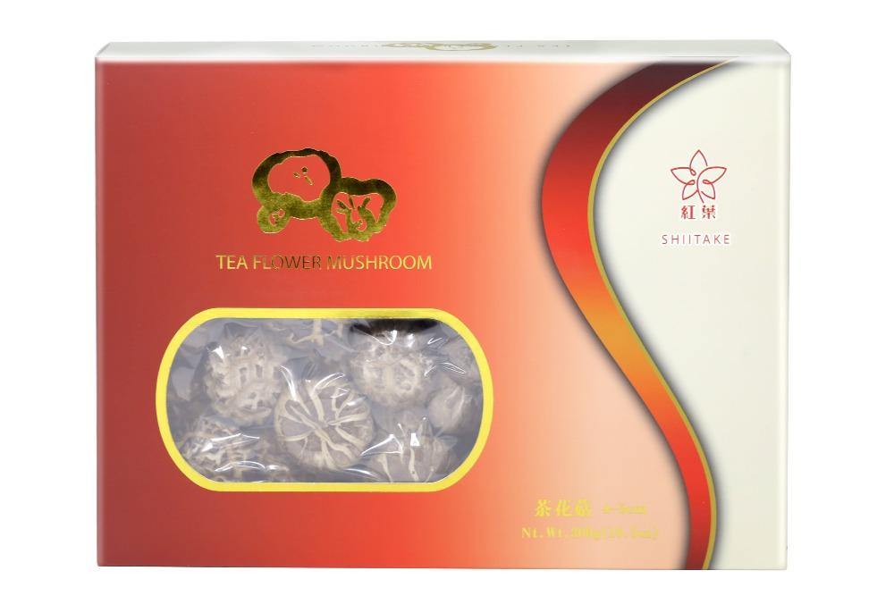 Shiitake Tea Flower Shiitake Mushroom 10.5 Oz (300 g) - 红叶茶花菇 300 g - CoCo Island Mart