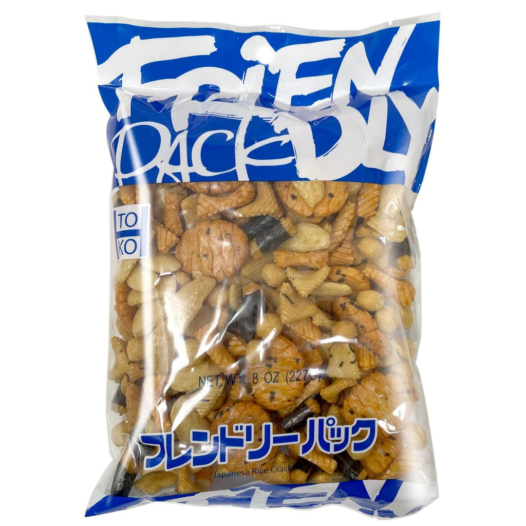 Toko Japanese Rice Crackers Mix Friendly Pack 8 Oz (227 g) - CoCo Island Mart