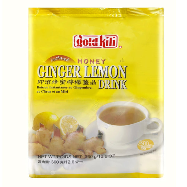 Boisson instantanée Gingembre, Citron, Miel 180g (10 sachets) - Gold Kili