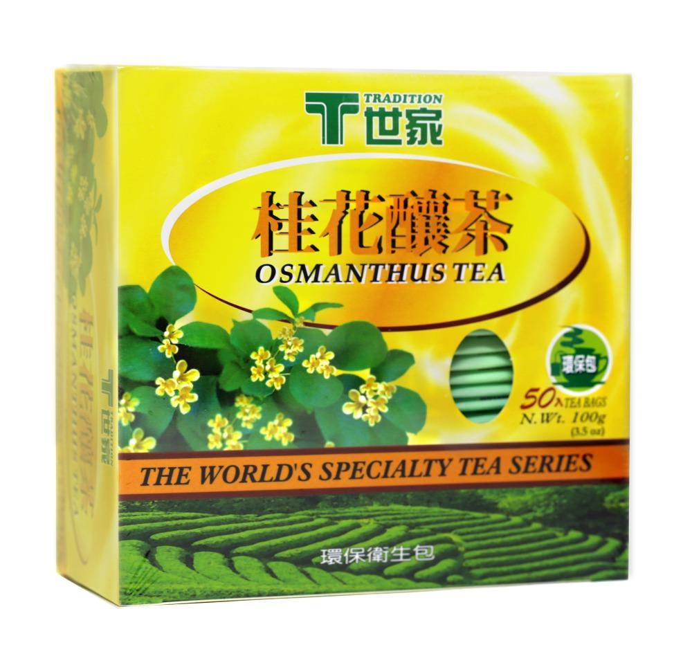 TRADITION Osmanthus Tea 50 Tea Bags 3.5 Oz (100 g) - 世家桂花釀茶 - CoCo Island Mart