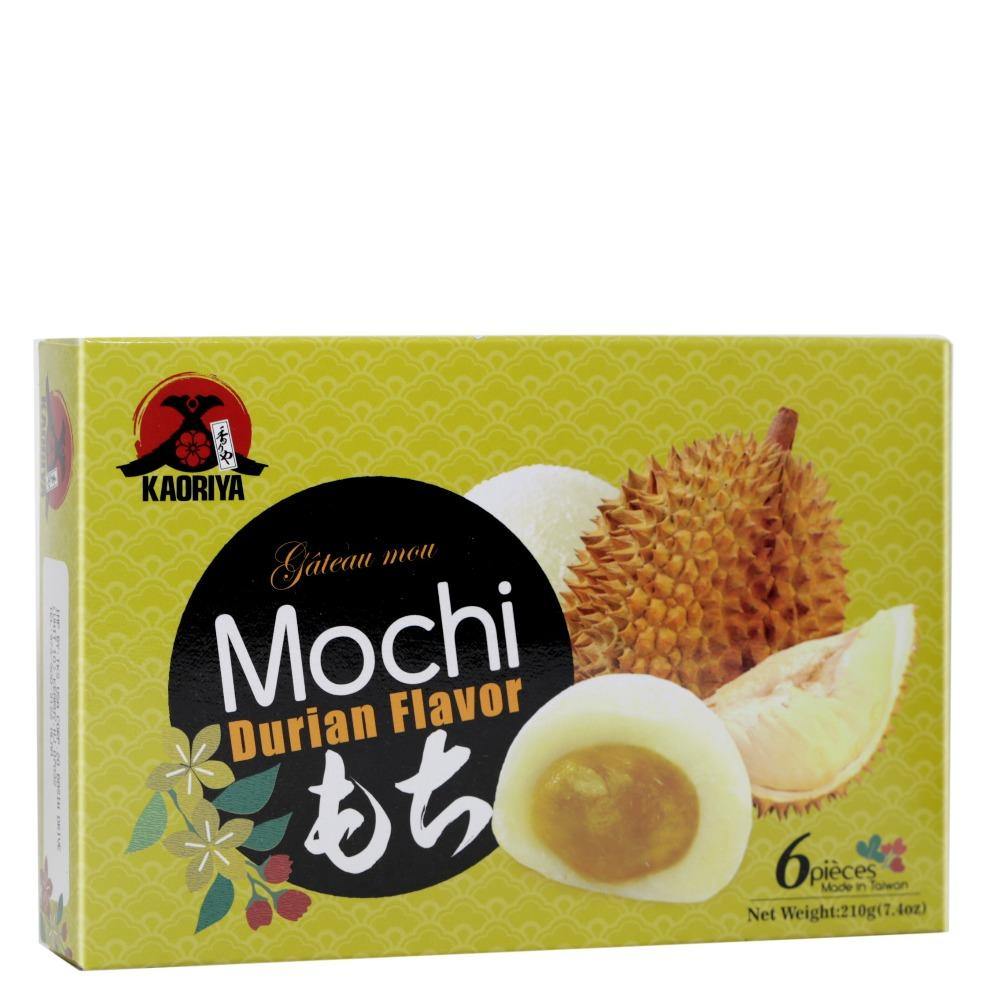 Kaoriya Mochi Durian Flavor (6 Pieces) 7.4 Oz (210 g) - CoCo Island Mart