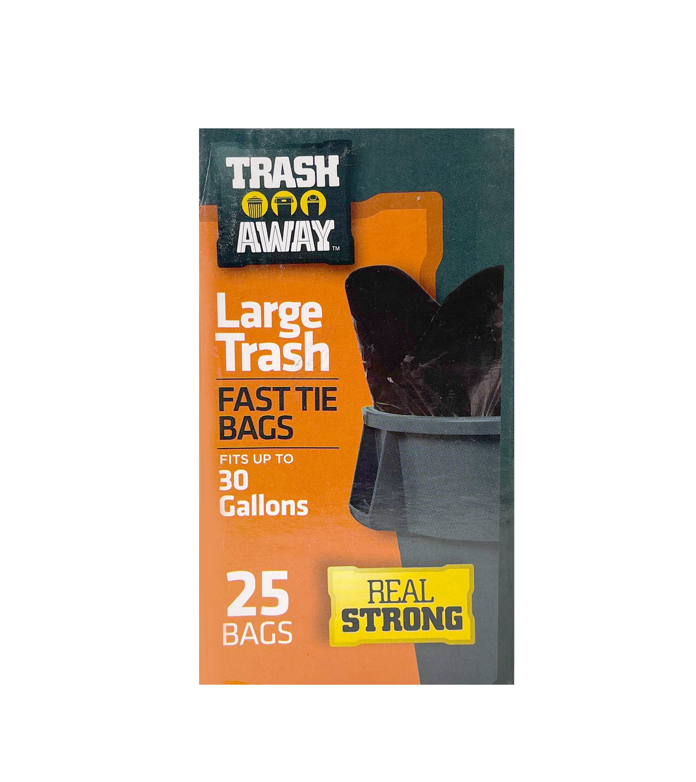 4 Units Glad Tall Kitchen Handle-Tie Trash Bags -13 Gallon White