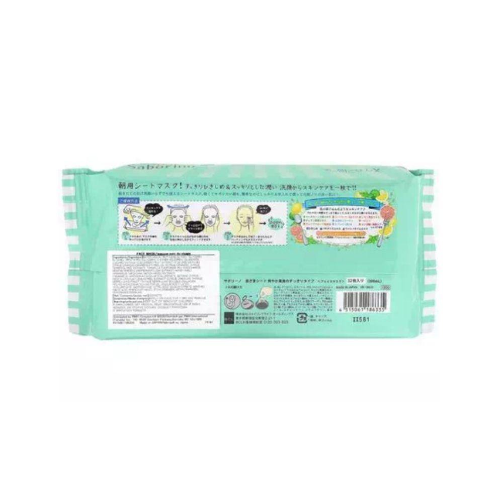 Saborino Morning Beauty Fresh Face Fruity Mask 32 Sheets - CoCo Island Mart