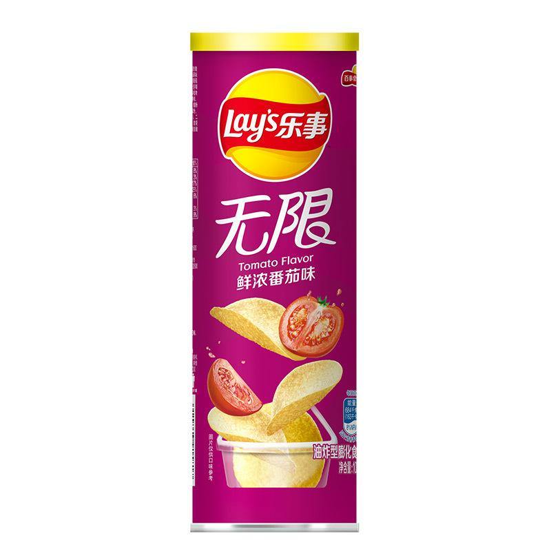 Lay's Potato Chips Tomato Flavor (104 g) - 乐事无限鲜浓番茄味 - CoCo Island Mart