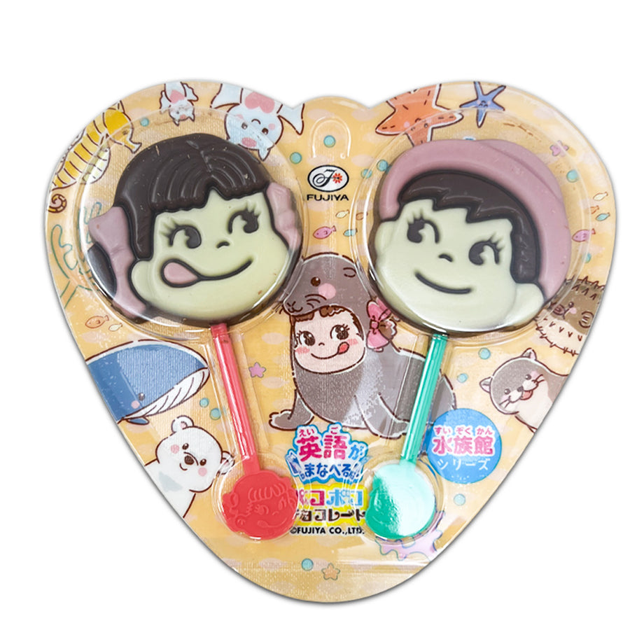 FUJIYA Peko & Poko Chocolate Pops, 0.84oz (24g) – CoCo Island Mart