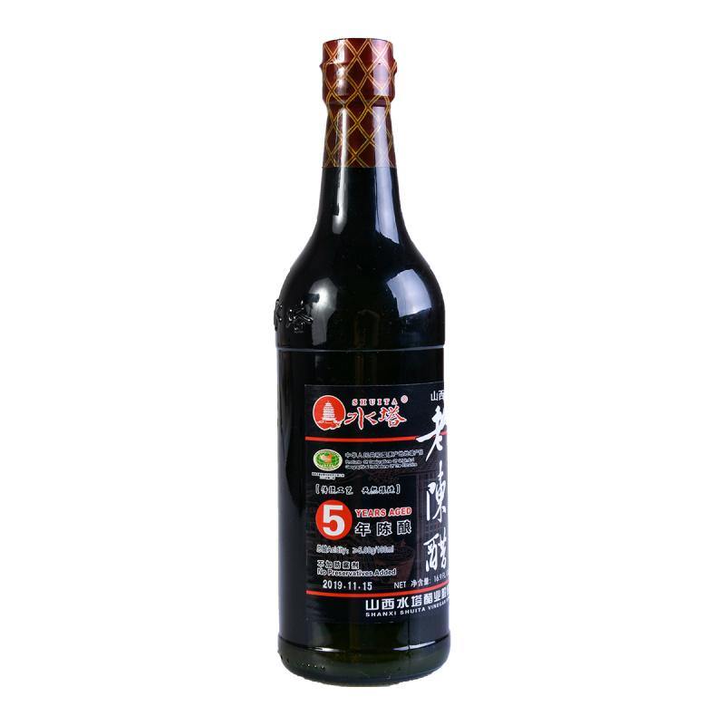 ShuiTa 5 Years Aged Shanxi Superior Mature Vinegar 16.9 FL Oz (500 mL) - 水塔山西五年老陈醋 16.9 FL Oz (500 mL) - CoCo Island Mart