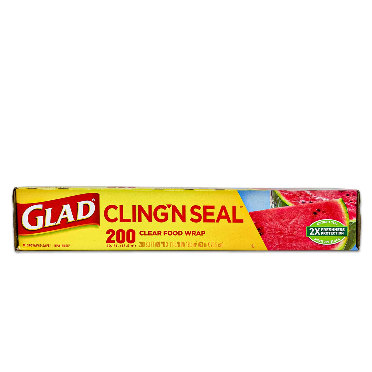 Glad Cling'n Seal 200 sq ft Clear Food Wrap