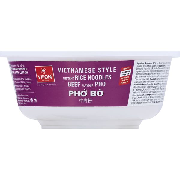Vifon Cup Vietnamese Style Instant Rice Noodles Beef Flavour Pho (Pho Bo) 2.4 Oz (70 g) - CoCo Island Mart