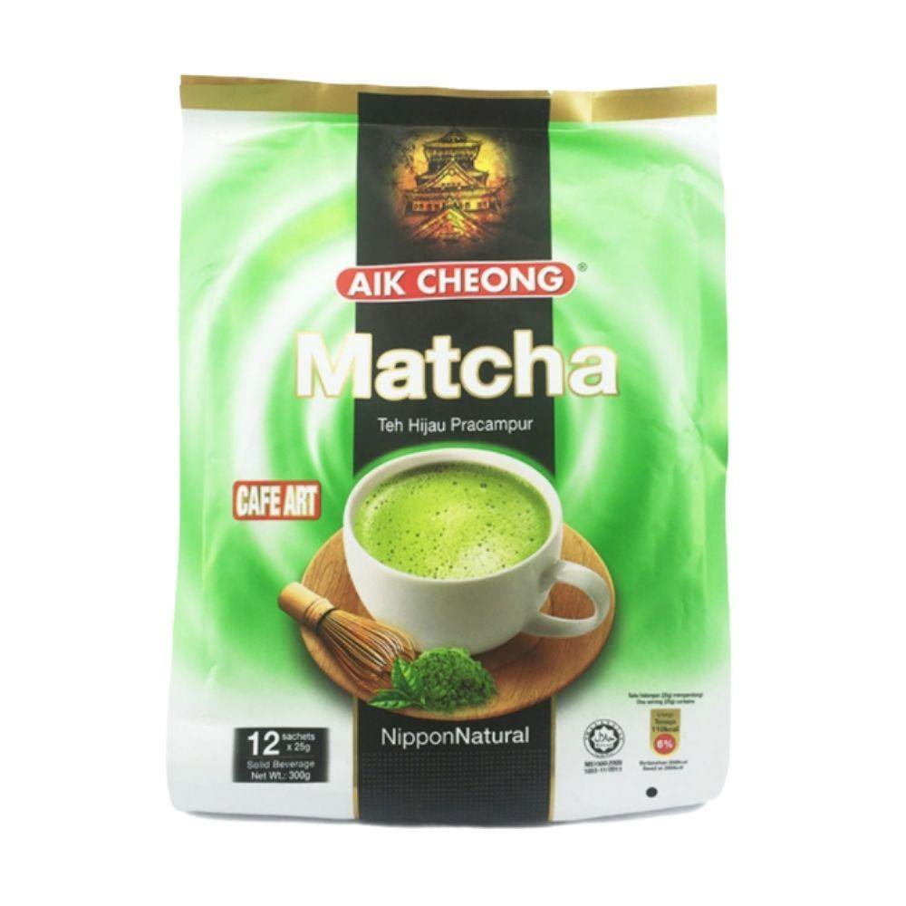 Aik Cheong Instant Matcha | Teh Hijau Pracampur 12 Sachets (300 g) - 益昌老街清香抹茶 300 克 - CoCo Island Mart